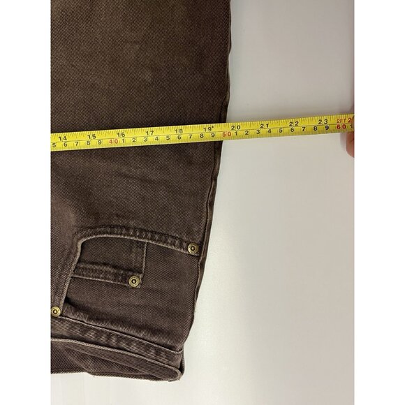 VTG 1990s Lee Jeans Mens 32x30 (31x31 Actual) Leather Patch Brown Made in Canada - Picture 9 of 16